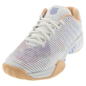 Women's Hypercourt Express 2 Tennis Shoes Star White and Peach Fuzz