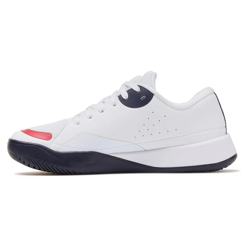 Women`s Quick Ace Tennis Shoes White and Navy