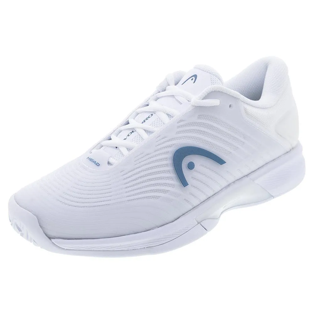 Women`s Revolt Pro 4.5 Tennis Shoes White and Twilight Blue