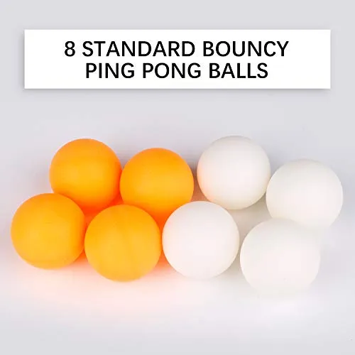 XGEAR Ping Pong Paddle Set ;Complete Table Tennis Set ; Table Tennis Racket Set,4 Paddles, 8 Balls, Portable Storage Case, Optimize Spin and Control, for Indoor Outdoor Play