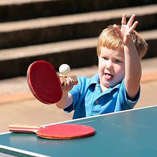 XGEAR Ping Pong Paddle Set ;Complete Table Tennis Set ; Table Tennis Racket Set,4 Paddles, 8 Balls, Portable Storage Case, Optimize Spin and Control, for Indoor Outdoor Play