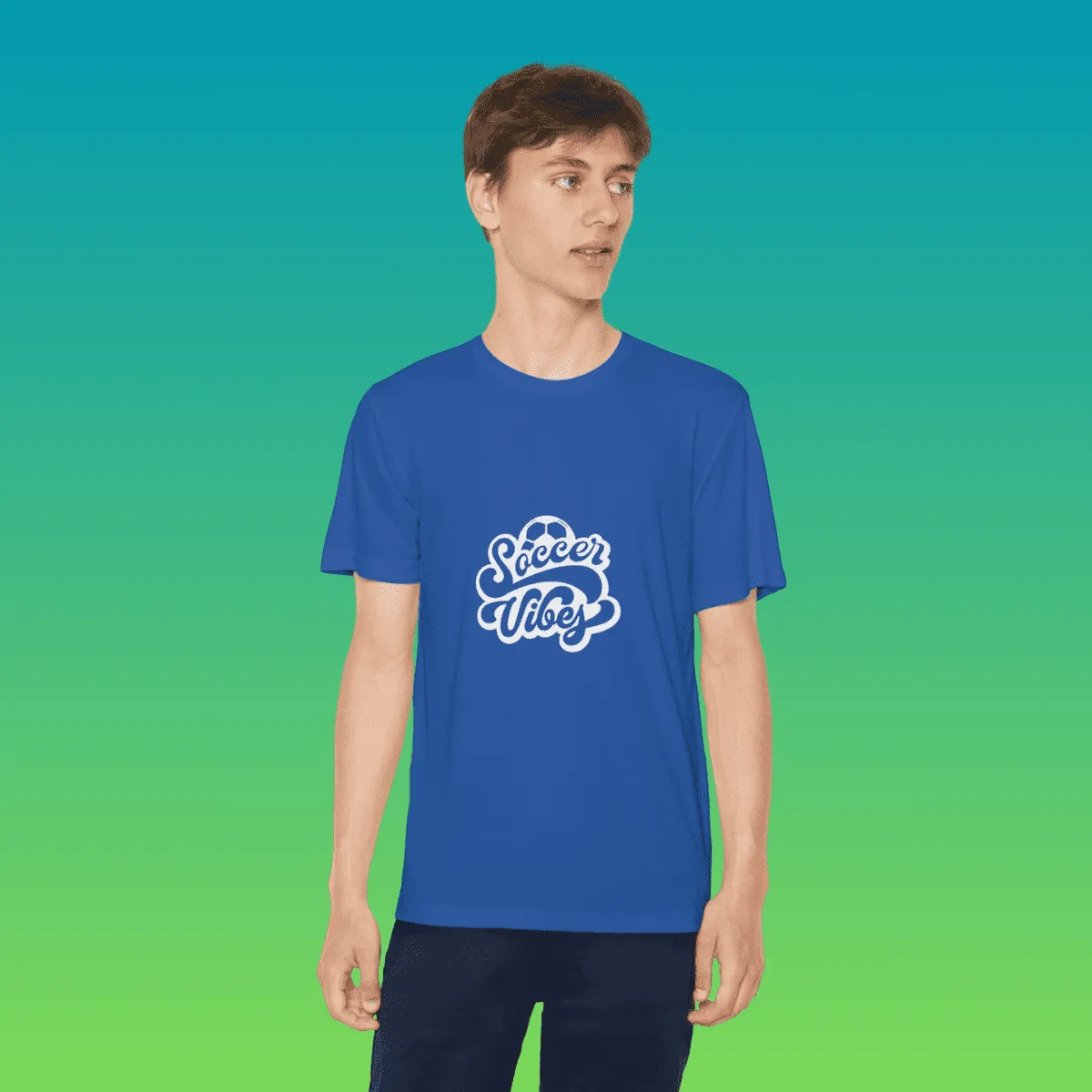 Youth Soccer Vibes Moisture-Wicking Tee
