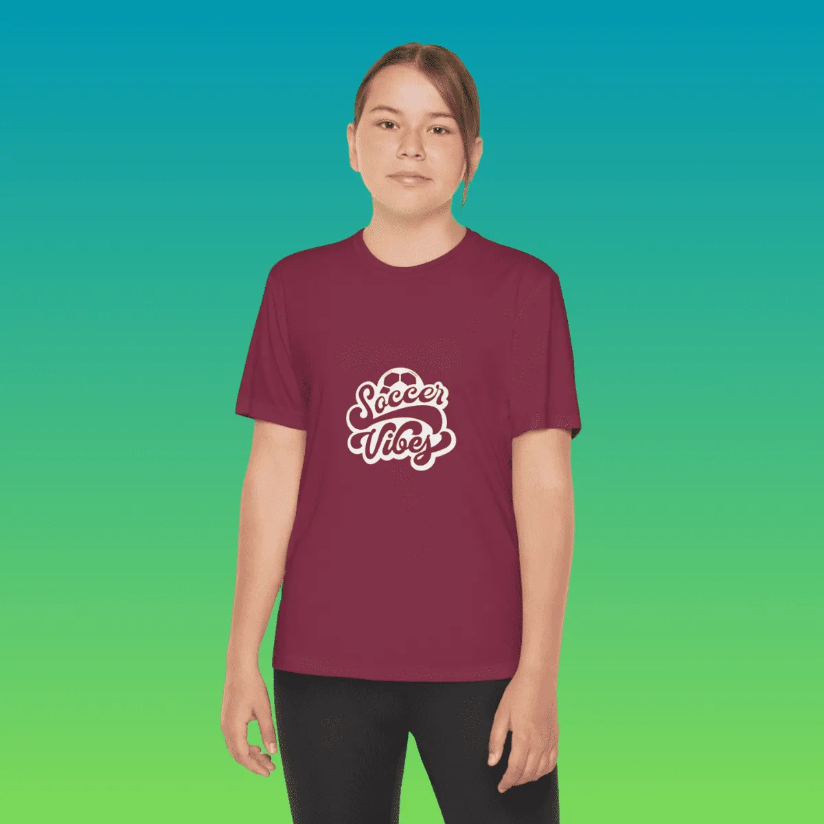 Youth Soccer Vibes Moisture-Wicking Tee