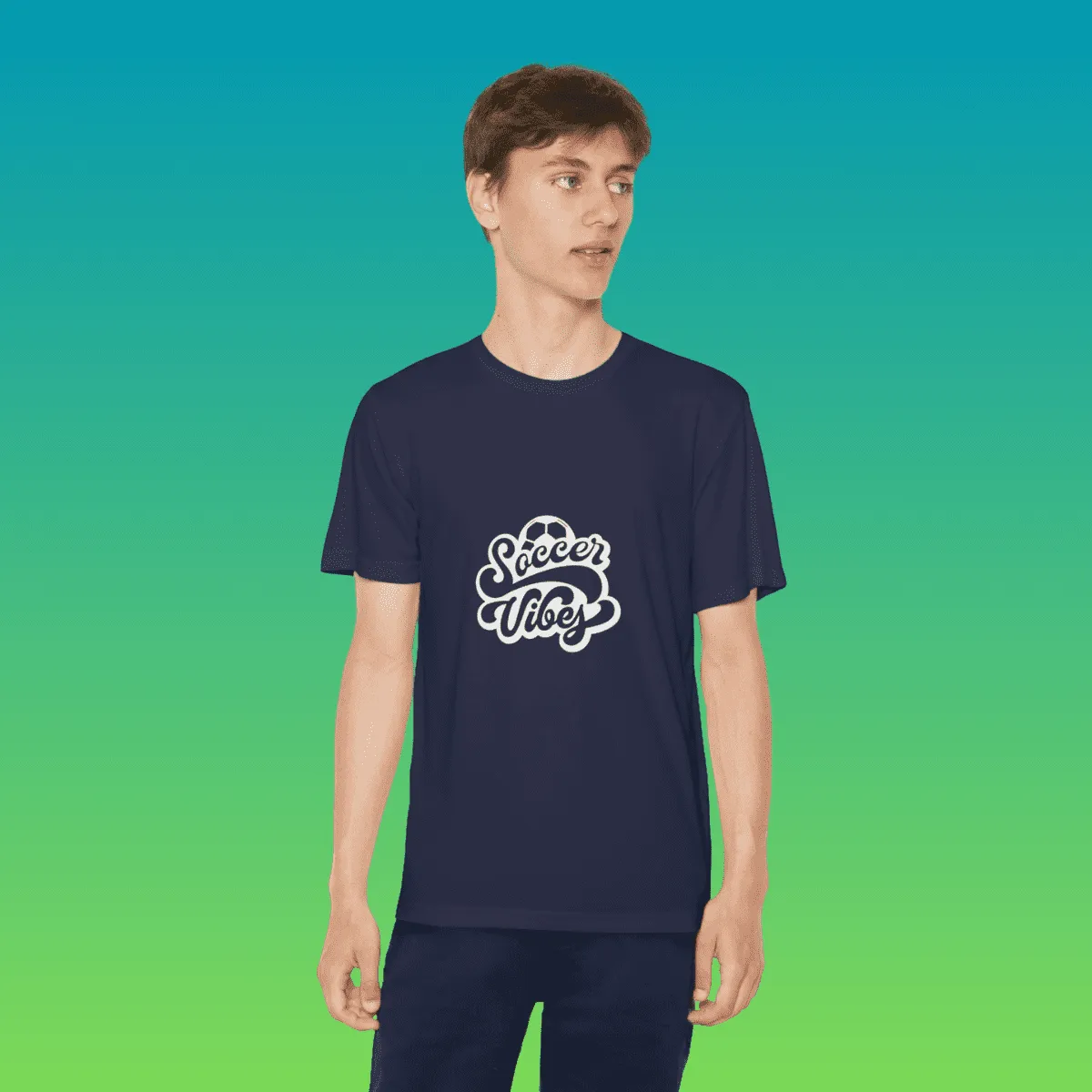 Youth Soccer Vibes Moisture-Wicking Tee
