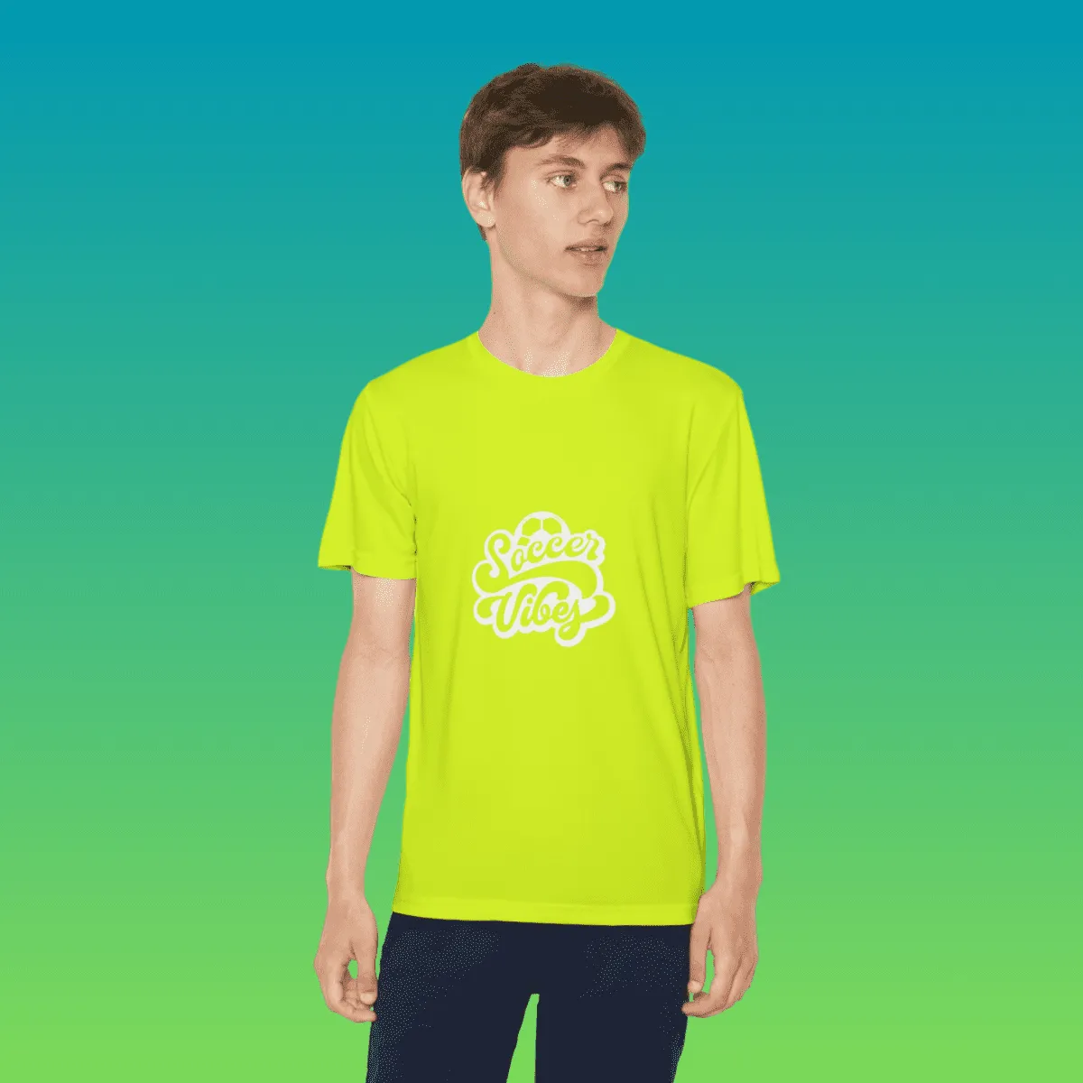 Youth Soccer Vibes Moisture-Wicking Tee