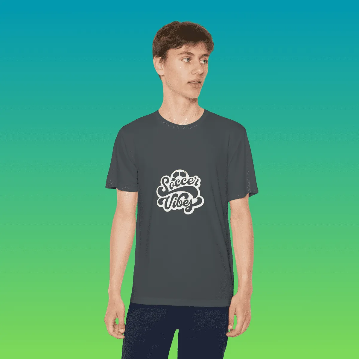 Youth Soccer Vibes Moisture-Wicking Tee