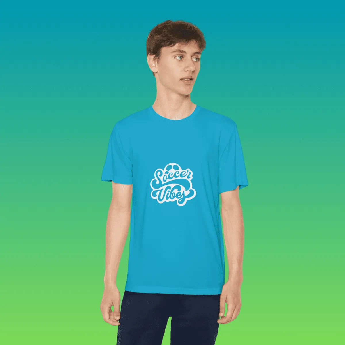 Youth Soccer Vibes Moisture-Wicking Tee