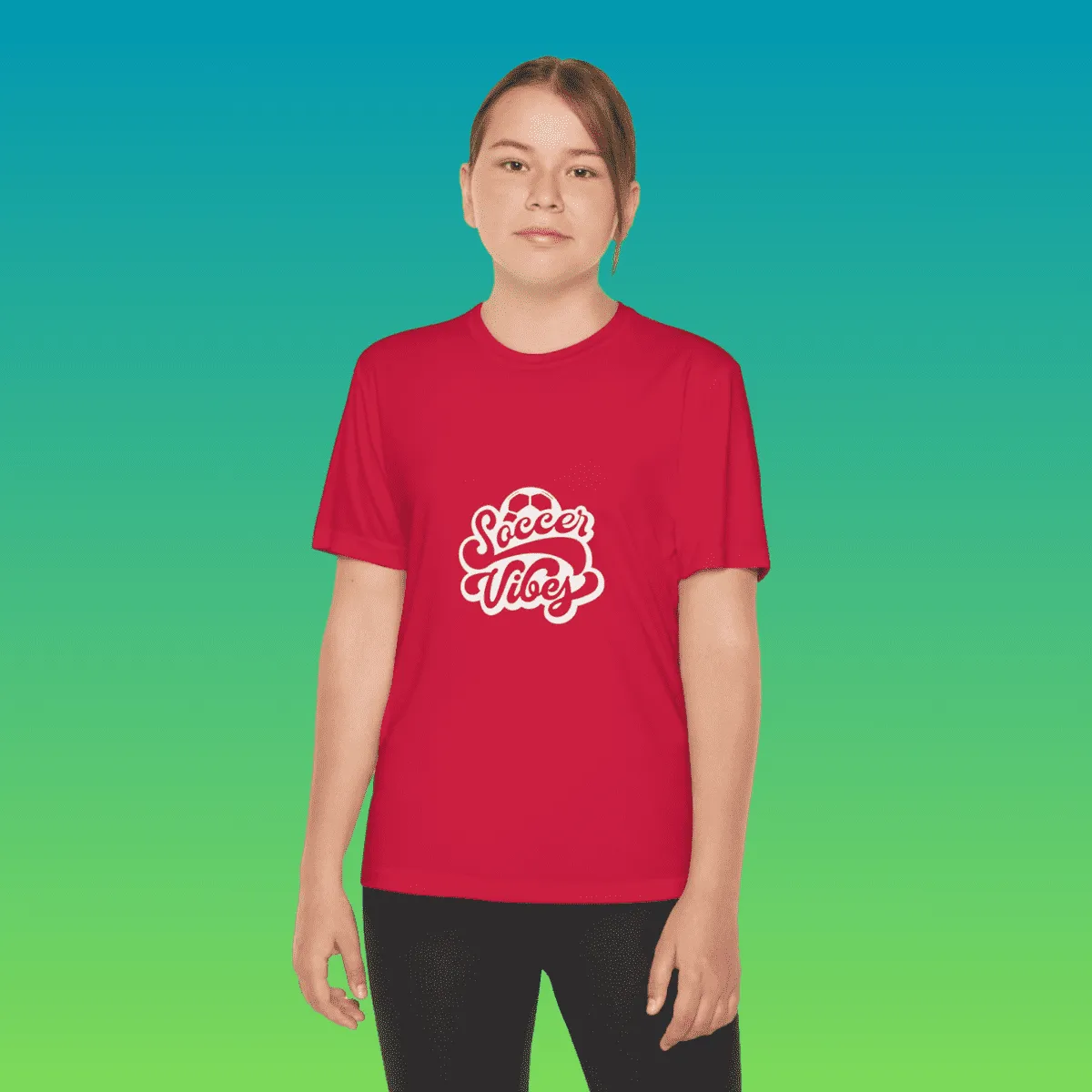 Youth Soccer Vibes Moisture-Wicking Tee