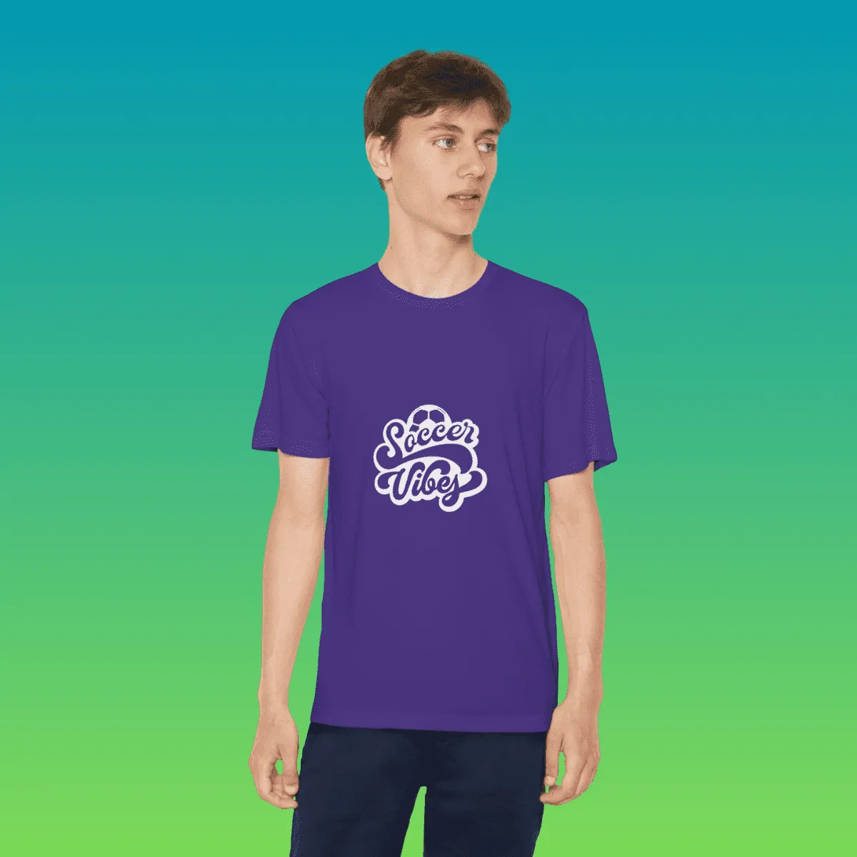 Youth Soccer Vibes Moisture-Wicking Tee