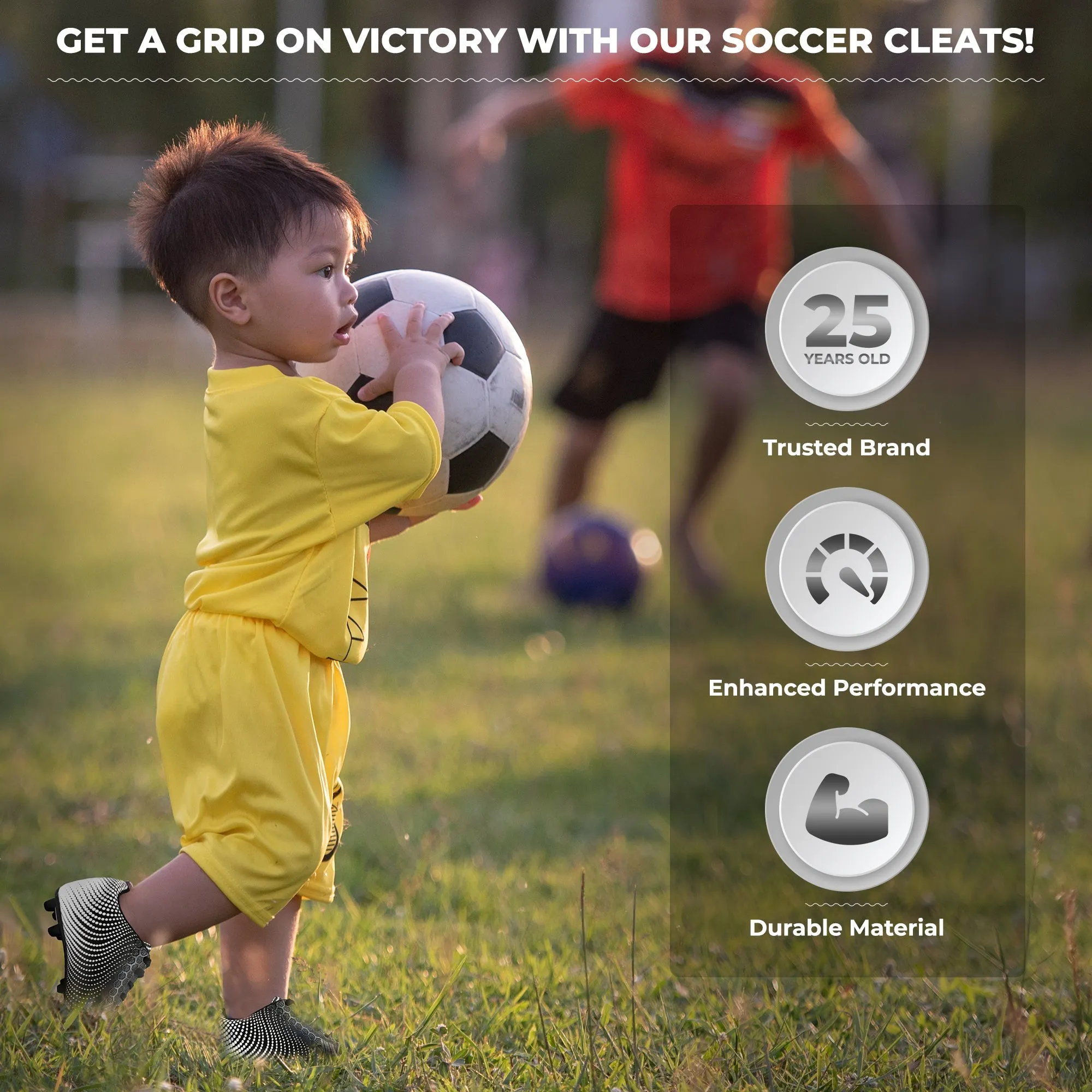 Youth Stealth Firm Ground Soccer Shoes - Black/White