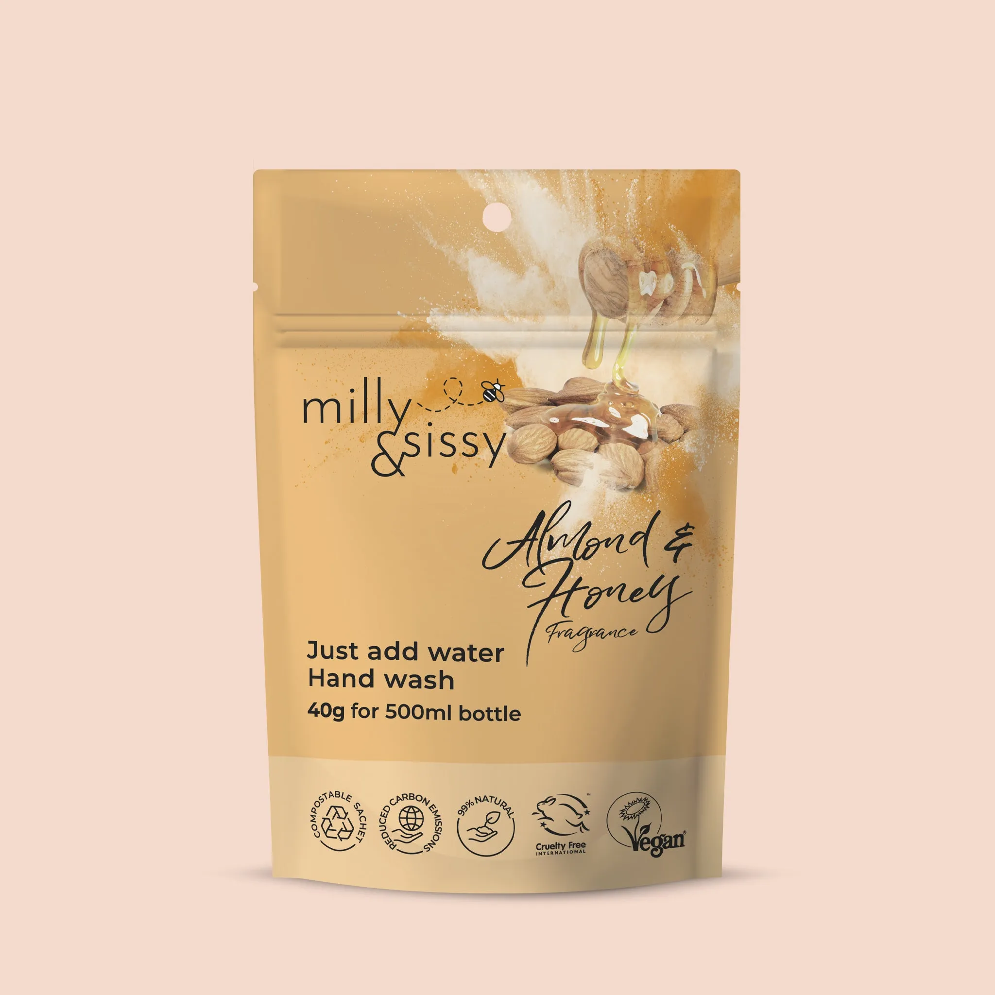 Zero Waste Honey and Almond Hand Wash Refill